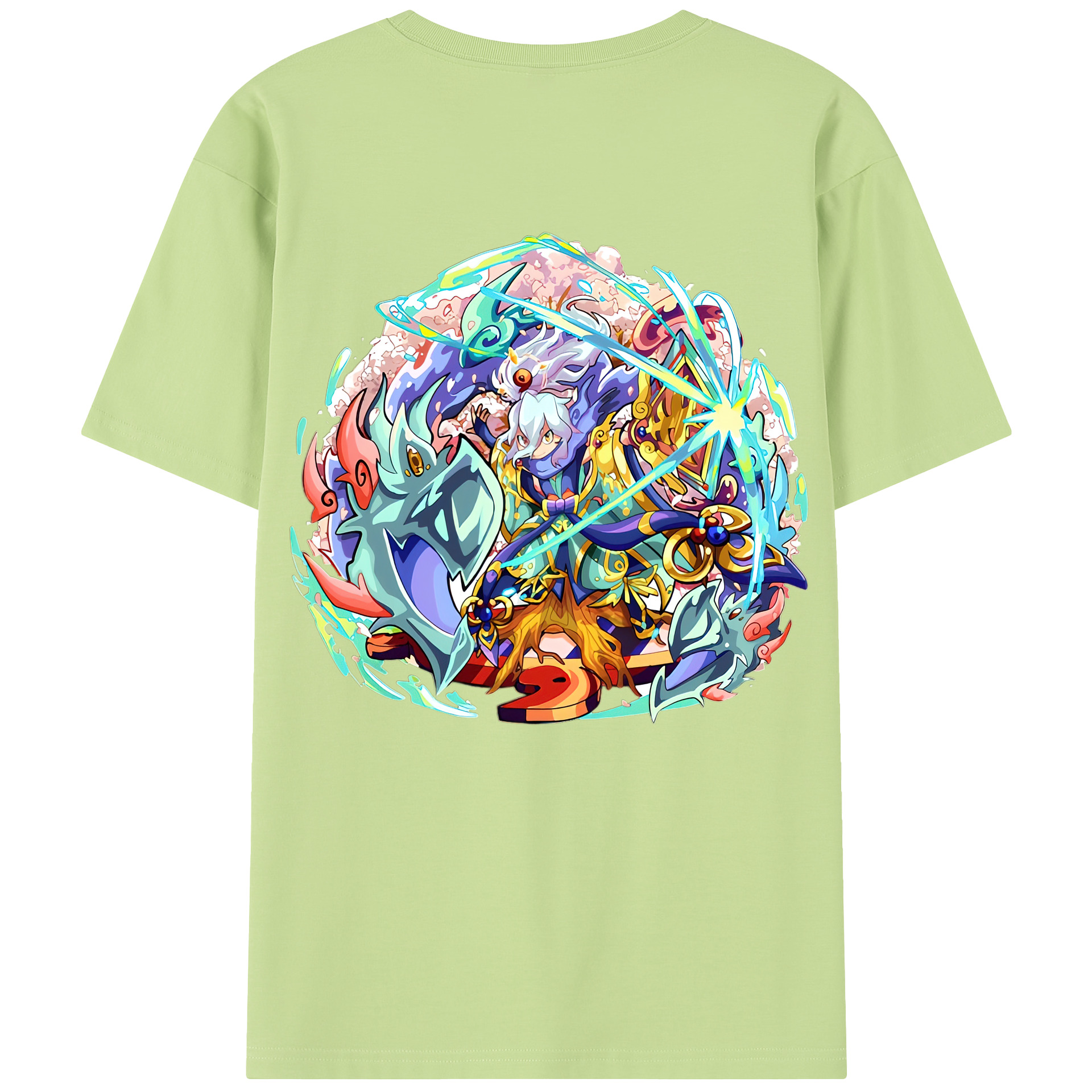 （画像用） 妖怪ウォッチ Yo-kai Watch 綿100％半袖Tシャツ（背面プリント）